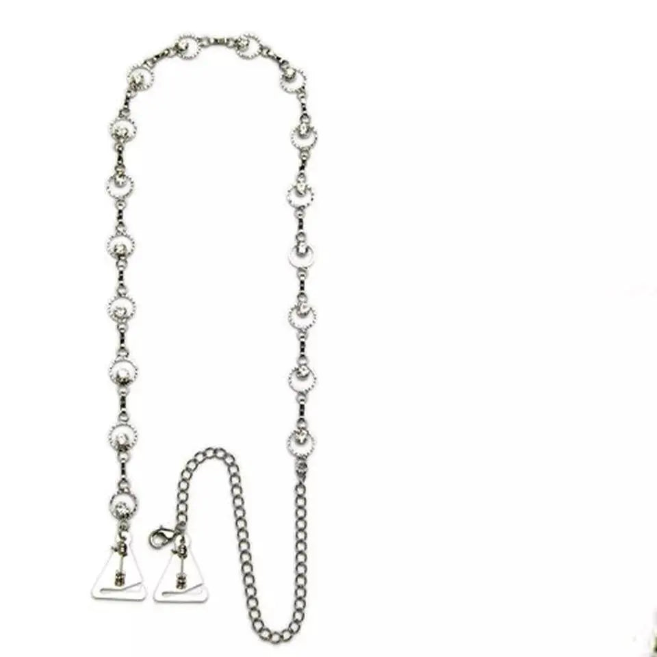 1 Pair, 2pc Shoulder Strap Rhinestones Body Chain for Women Bohemian Shoulder Chain Necklace Jewelry for Party Wedding Summer Beach JettsJewelers