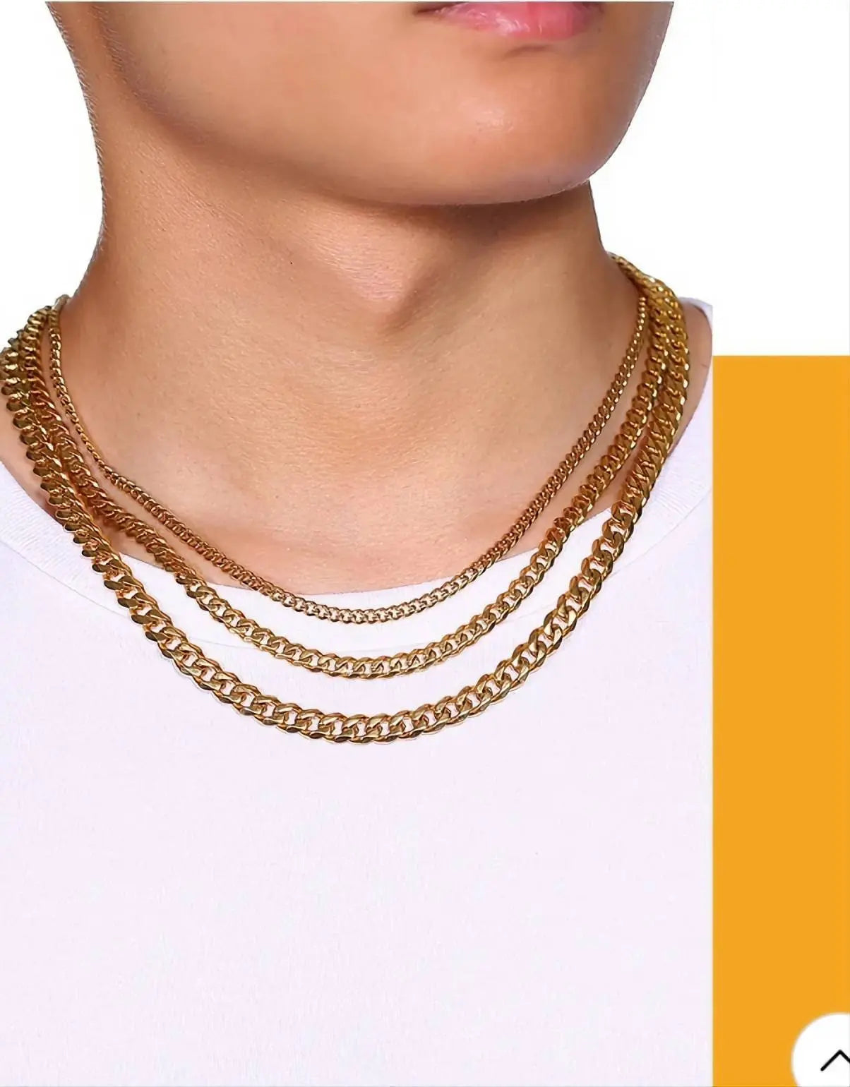 14k Gold Cuban Link Necklace, 3mm/5mm/7mm/9mm/11mm Mens Gift, Gift for Dad, Wife Husband, Stainless Steel Necklace, Gold Necklace JettsJewelers