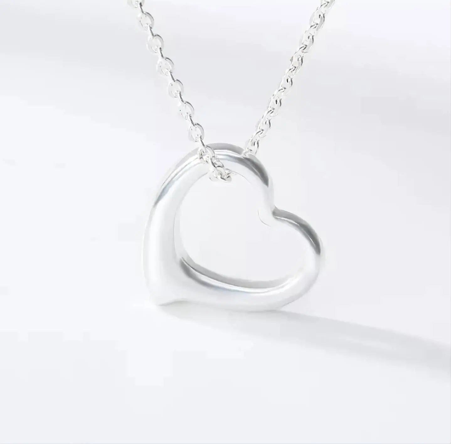 18K Gold Hollow Heart Shape Pendant Necklace for Women Stainless Steel Gold Plated JettsJewelers