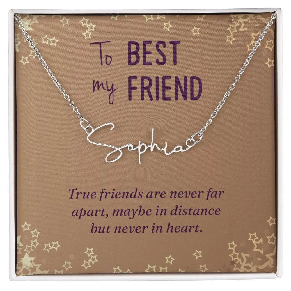 18K Yellow Gold Signature Style Name Necklace Pendant Necklace for Women Stainless Steel Gold Plated Necklace Custom Name Necklace JettsJewelers