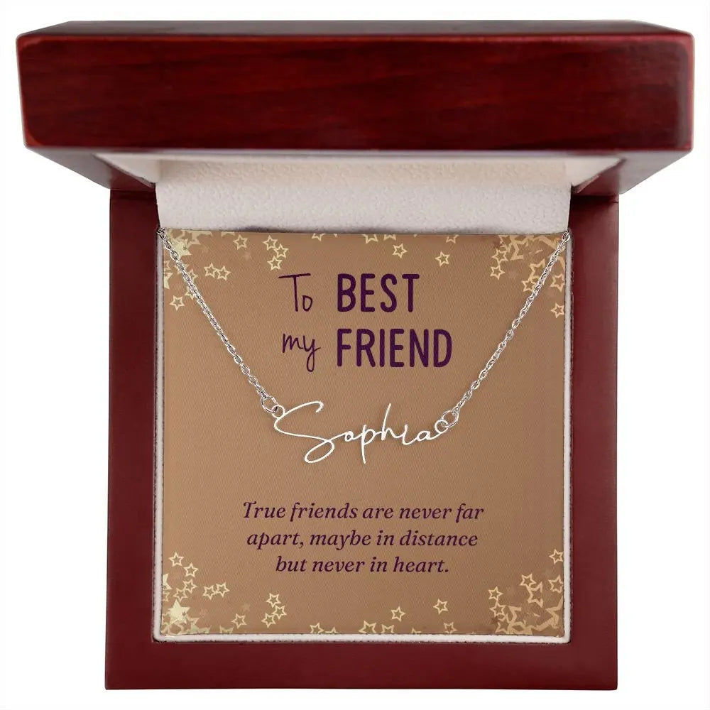 18K Yellow Gold Signature Style Name Necklace Pendant Necklace for Women Stainless Steel Gold Plated Necklace Custom Name Necklace JettsJewelers