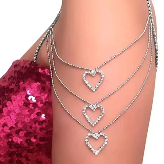 1pc Shoulder Strap Cross Rhinestones Body Chain for Women Bohemian Shoulder Chain Necklace Jewelry for Party Wedding Summer Beach JettsJewelers