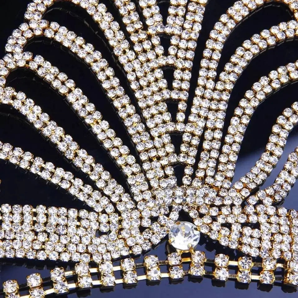 2 pc Bra Bikini Set Crystal Tassel Body Chains Belly Dance Skirts Rhinestones Sexy Bikini Summer Beach Hip Waist Beachwear - JettsJewelers