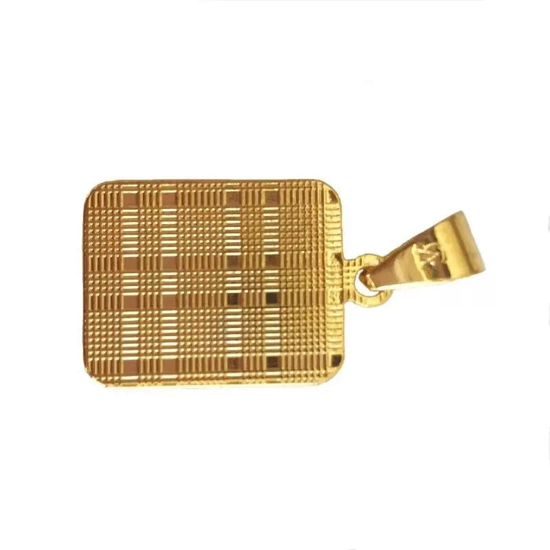 A-Z Letter Pendant Necklace Mens Womens Capital Letter Gold Plated Stainless Steel Box Chain 22inch - JettsJewelers