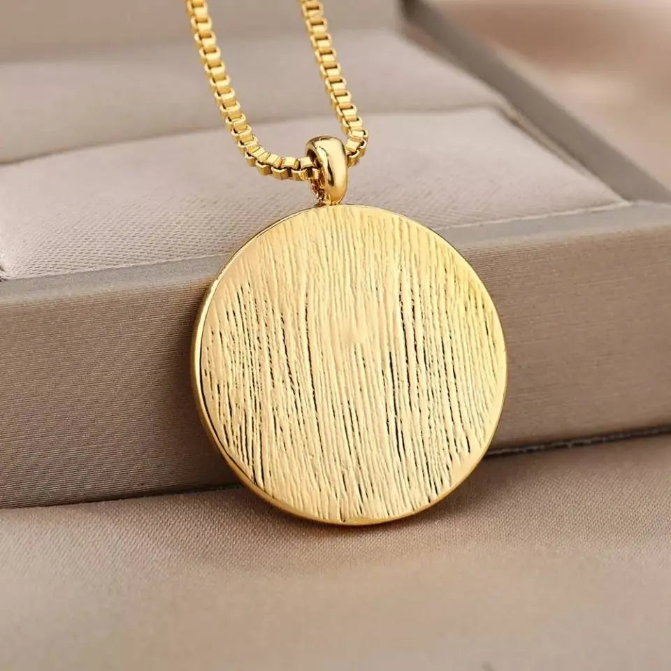 Amazing Women Necklace in 14k Gold | Inspirational Women Pendant Coin Medallion Necklace Athena Cleopatra Godness Joan of Arc Harriet Tubman - JettsJewelers