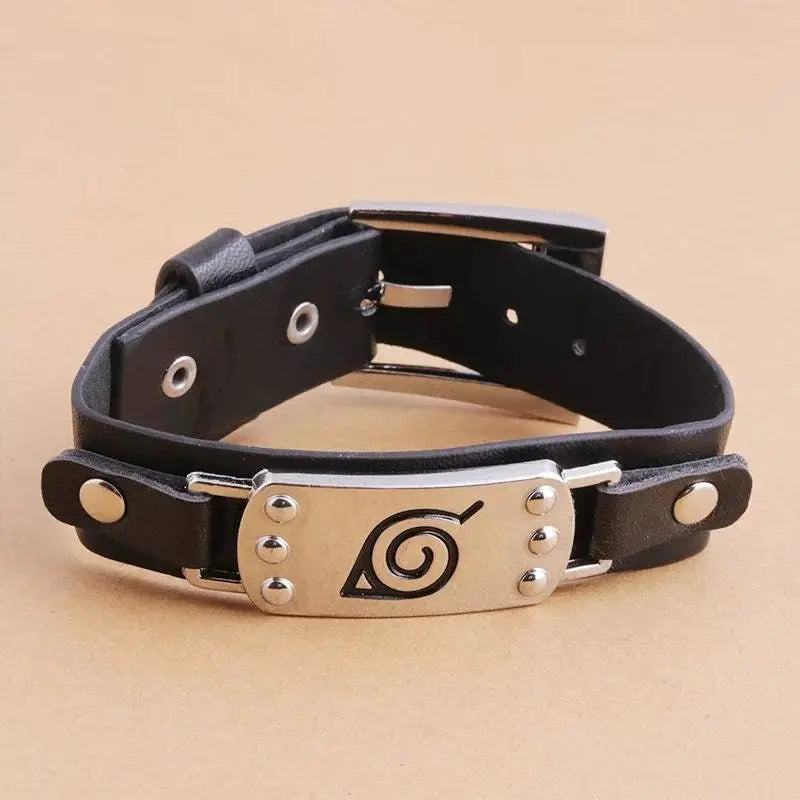 Anime Uzumaki Bracelets Pierrot Attack on Titan Logo Leather Rope Chain Bangles Cosplay Costume Jewelry - JettsJewelers