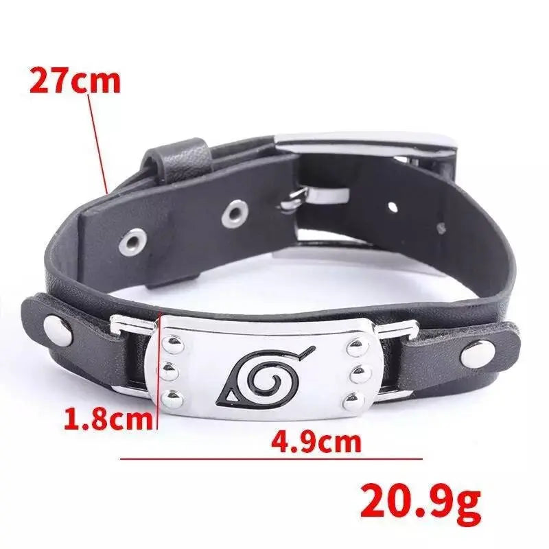 Anime Uzumaki Bracelets Pierrot Attack on Titan Logo Leather Rope Chain Bangles Cosplay Costume Jewelry - JettsJewelers