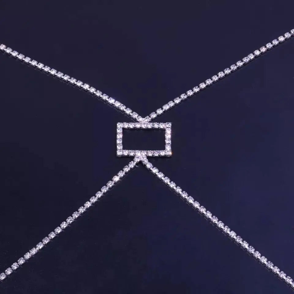 Back Harness Jewelry Belly Waist Rhinestone Body Chain for Women Sexy Bikini Body Jewelry JettsJewelers