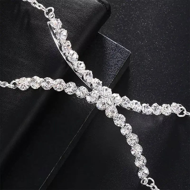 Bra Body Crystal Chain Sexy Bikini Silver Gold Beauty Rhinestone Bracket Bras Chain Nightclub and Partying Body Jewelry for Women JettsJewelers