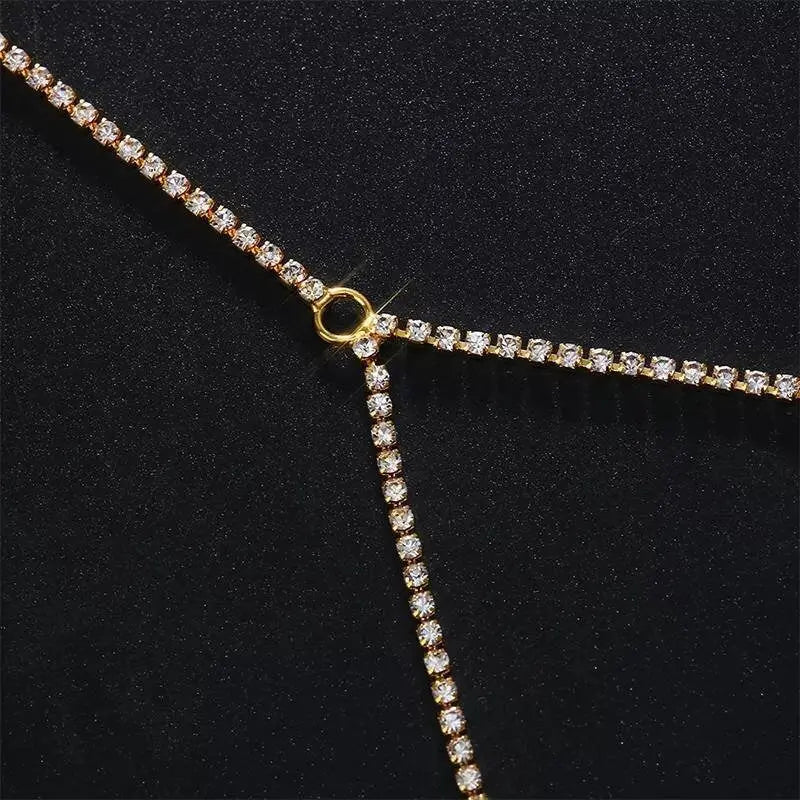 Bra Body Harness Chain for Women Bohemian Tassels Shoulder Chain Necklace Jewelry for Party Wedding Summer Beach JettsJewelers