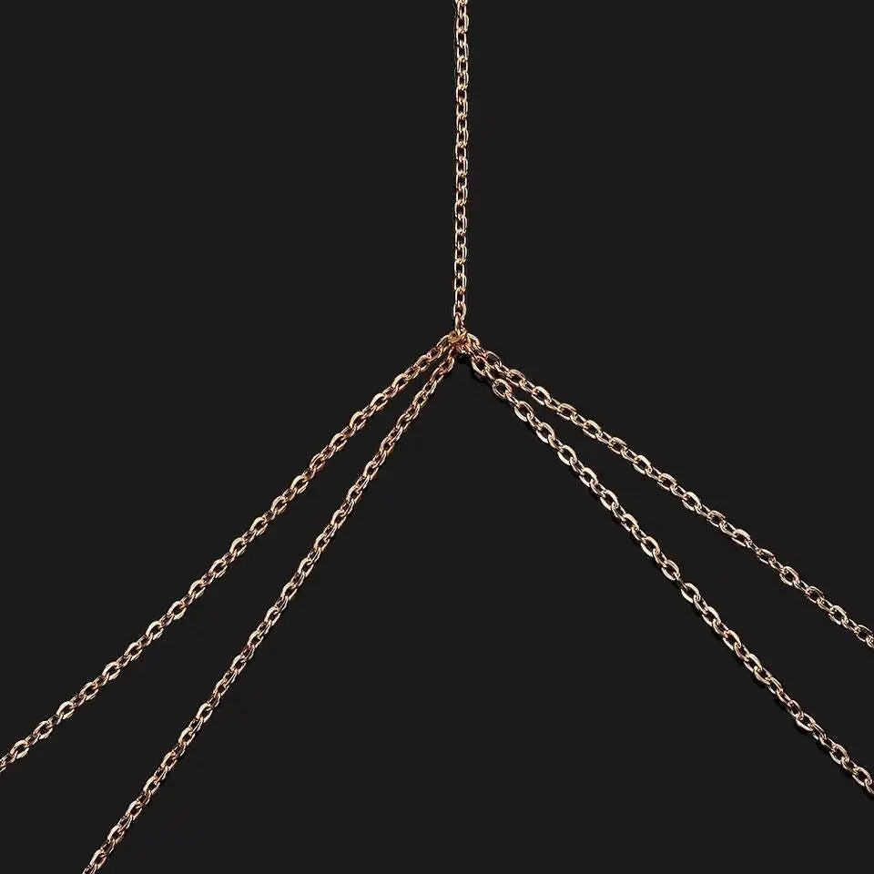 Chain Bra Body Sexy Bikini Silver Gold Beauty Chest Bracket Bras Nightclub and Partying Body Jewelry for Women JettsJewelers