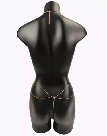 Chain Bra Body Sexy Bikini Silver Gold Beauty Chest Bracket Bras Nightclub and Partying Body Jewelry for Women JettsJewelers