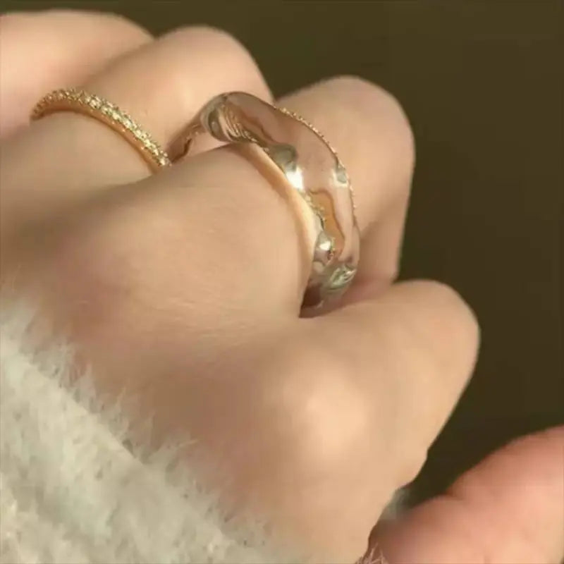 Clear Resin Ring, Resin Ring, Acrylic Ring, Transparent Ring, Artsy Ring, Water Ring - JettsJewelers