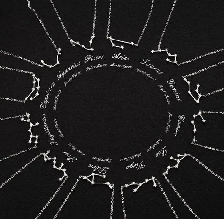 Constellation ANKLET, Cubic Circonia Diamonds, 18k gold plated, CZ, Zodiac Ankle Bracelet Chain JettsJewelers