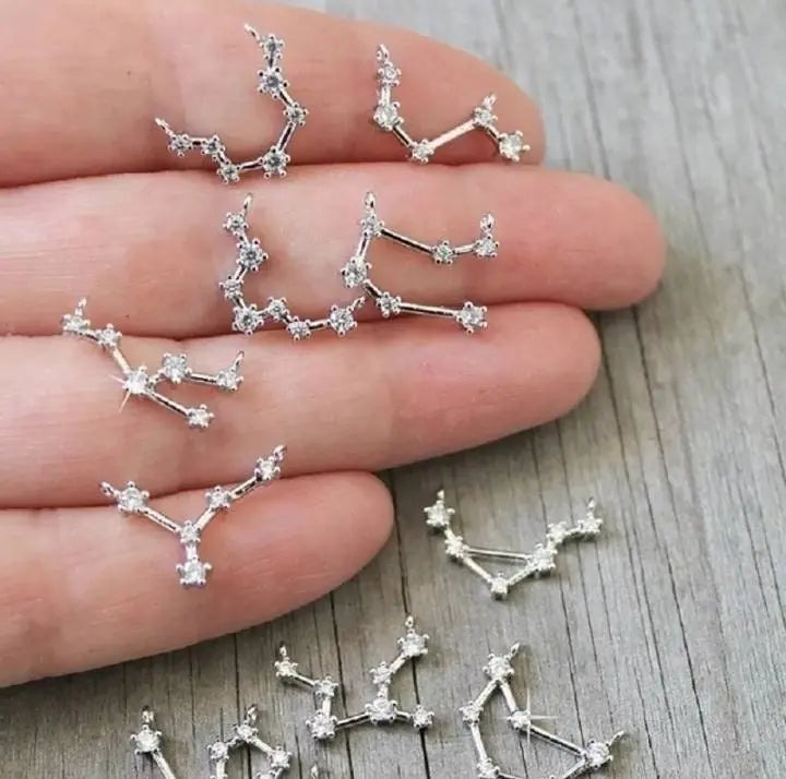 Constellation ANKLET, Cubic Circonia Diamonds, 18k gold plated, CZ, Zodiac Ankle Bracelet Chain JettsJewelers