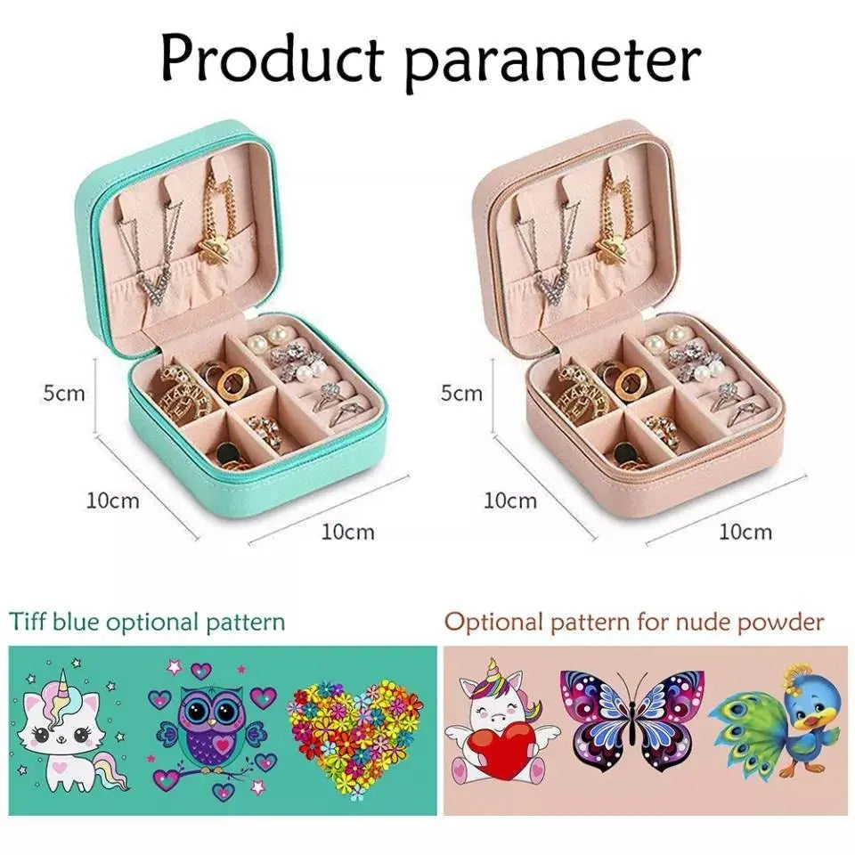 DIY 5D Mosaic Rhinestone Jewelry Storage Box Special Shape Diamond Resin Painting Kit Jewelry Holder Kids Children Jewelry Box - JettsJewelers