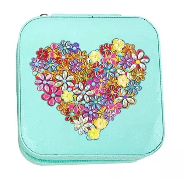 DIY 5D Mosaic Rhinestone Jewelry Storage Box Special Shape Diamond Resin Painting Kit Jewelry Holder Kids Children Jewelry Box - JettsJewelers