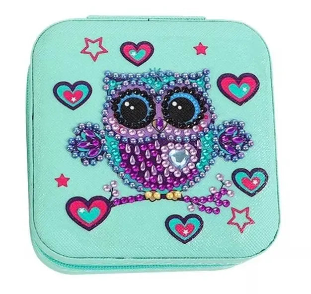 DIY 5D Mosaic Rhinestone Jewelry Storage Box Special Shape Diamond Resin Painting Kit Jewelry Holder Kids Children Jewelry Box - JettsJewelers