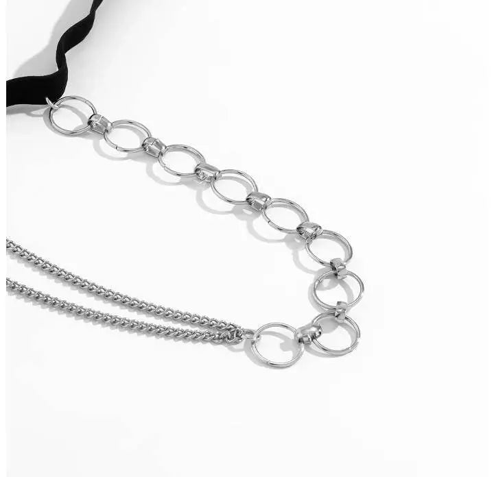 Elastic Band Chain Leg Chain Gold and Silver for Women Thigh Chain For Girls Gold Pendant Boho Body Chain for Beach Summer Holiday JettsJewelers