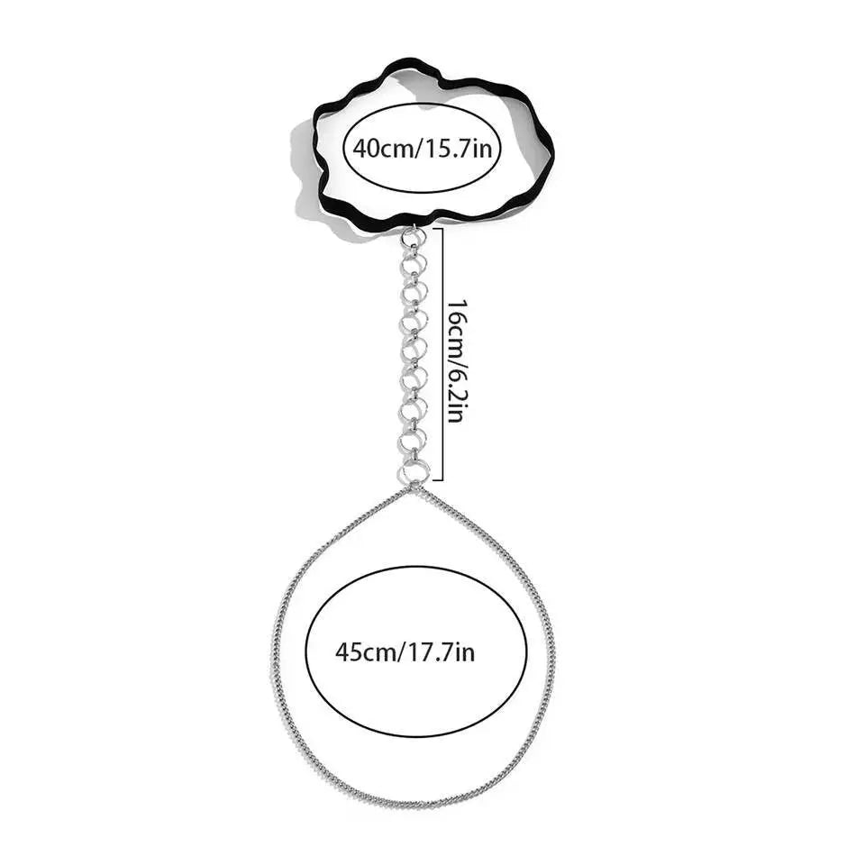 Elastic Band Chain Leg Chain Gold and Silver for Women Thigh Chain For Girls Gold Pendant Boho Body Chain for Beach Summer Holiday JettsJewelers