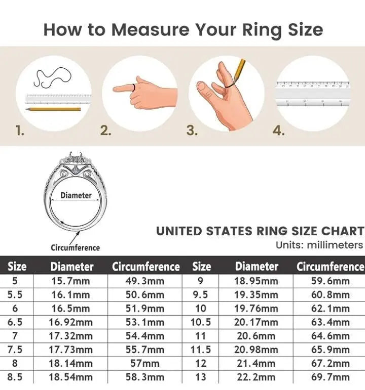 Engagement Wedding Ring Set For Women 925 Sterling Silver 2.4ct Round Pear White Cz Size 4-12 - JettsJewelers