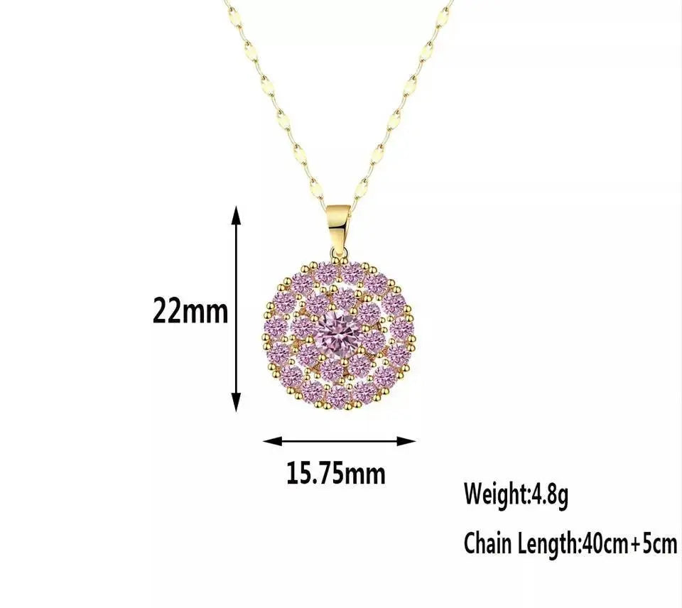 Fidget Necklace, Personalized Fashion Rotating Necklace, Spinning Sunflower Necklace Pendant Jewelry JettsJewelers