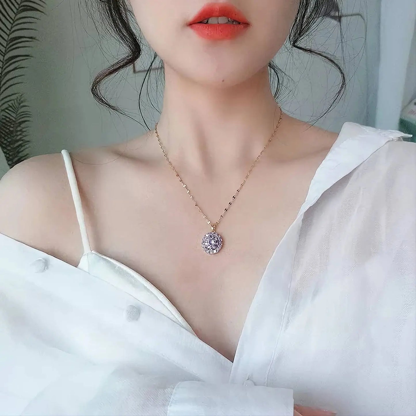 Fidget Necklace, Personalized Fashion Rotating Necklace, Spinning Sunflower Necklace Pendant Jewelry JettsJewelers