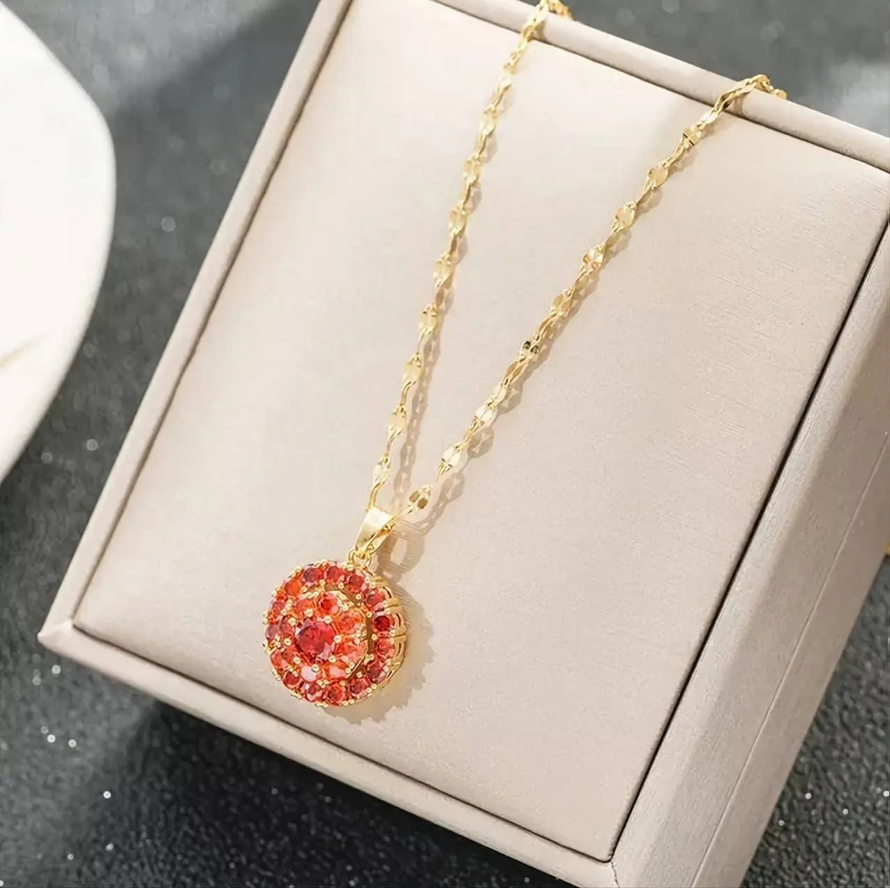 Fidget Necklace, Personalized Fashion Rotating Necklace, Spinning Sunflower Necklace Pendant Jewelry JettsJewelers