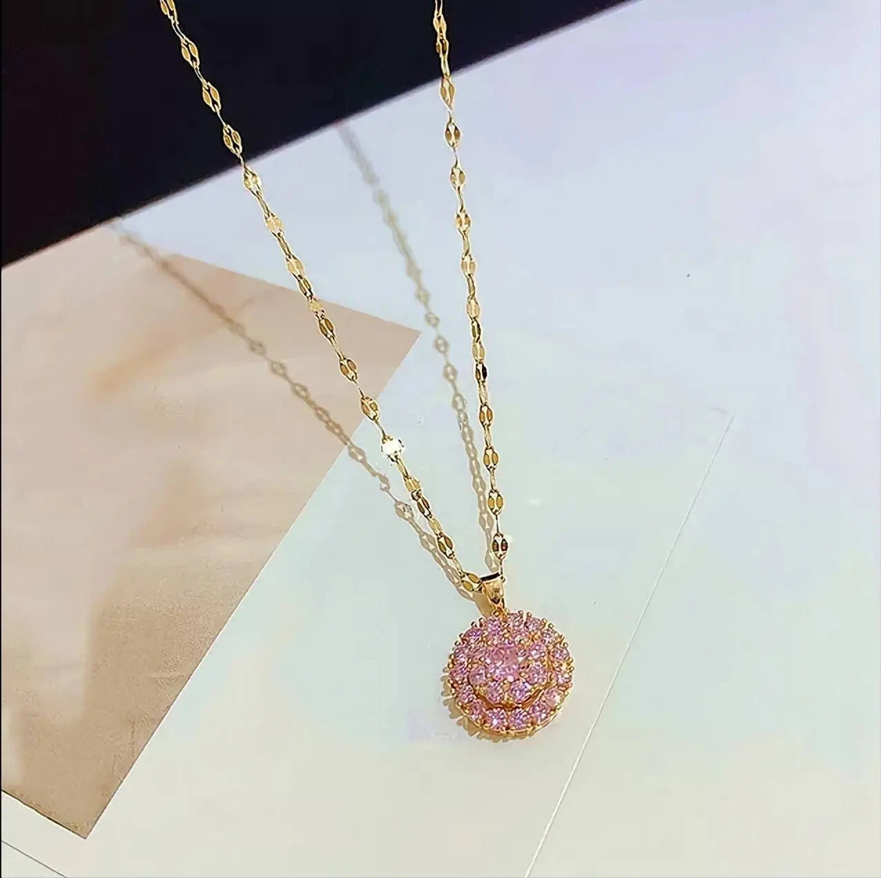 Fidget Necklace, Personalized Fashion Rotating Necklace, Spinning Sunflower Necklace Pendant Jewelry JettsJewelers