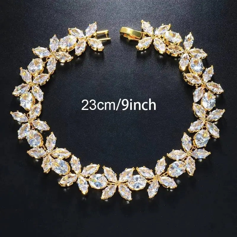 Flower Rhinestones Anklet Foot Jewelry for Women Beach Barefoot Chain Bracelet On the Leg Accessories Gift JettsJewelers