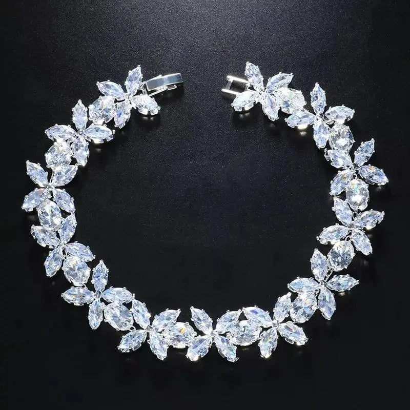 Flower Rhinestones Anklet Foot Jewelry for Women Beach Barefoot Chain Bracelet On the Leg Accessories Gift JettsJewelers