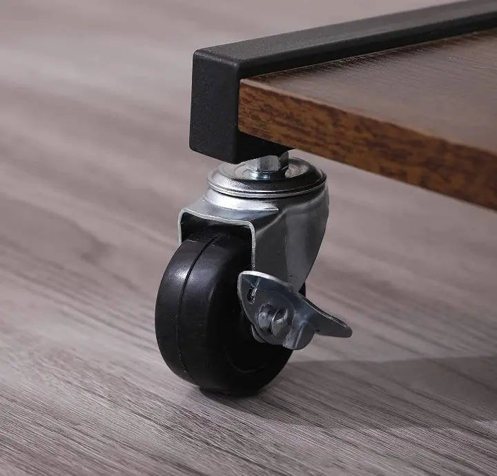 Free Standing Wooden Jewelry Storage Mirror Cabinet with Wheels Rolling Full Length Dressing Mirror with Built-in Jewelry Chest Lockable - JettsJewelers