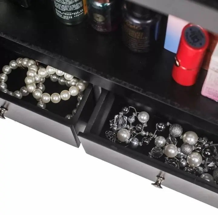 Full-Length Mirror Jewelry Storage Mirror Cabinet Cosmetics Lockable Jewelry Small Accessories Storage Cabinet Stand-up Mirror - JettsJewelers