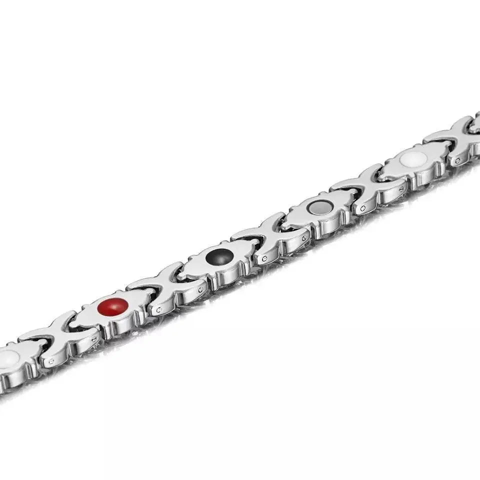 Germanium Lymph Detox Bracelet  Bracelet, Green Crystal Bracelet Magnetotherapy Bracelet Jewelry Copper Bracelet for Women Men 8.5mm 8.5in JettsJewelers