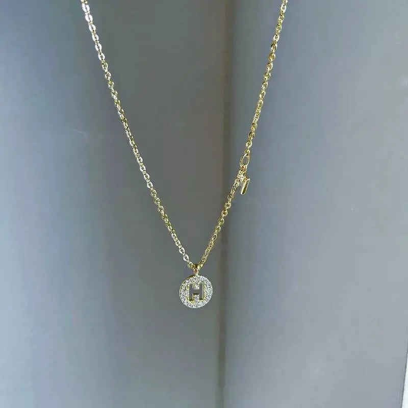 Gold Letter Necklace for Girls | Small Gold Initial Letter Pendant necklaces for Women - JettsJewelers