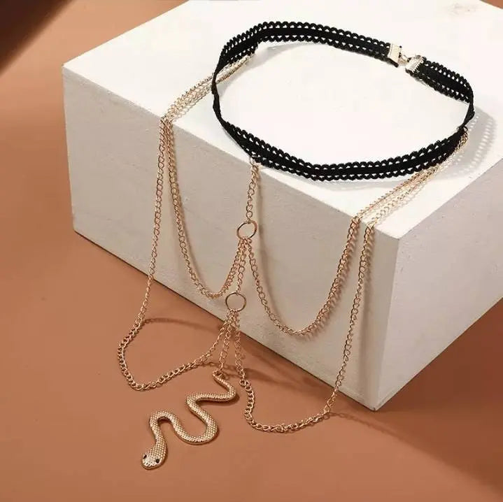 Gold Multi Snake Chain Leg Chain Gold and Silver for Women Thigh Chain For Girls Gold Pendant Boho Body Chain for Beach Summer Holiday JettsJewelers