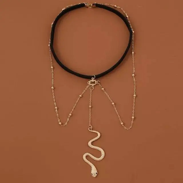 Gold Silver Snake Leg Chain for Women Thigh Chain For Girls Gold Snake Pendant Boho Body Chain for Beach Summer Holiday - JettsJewelers