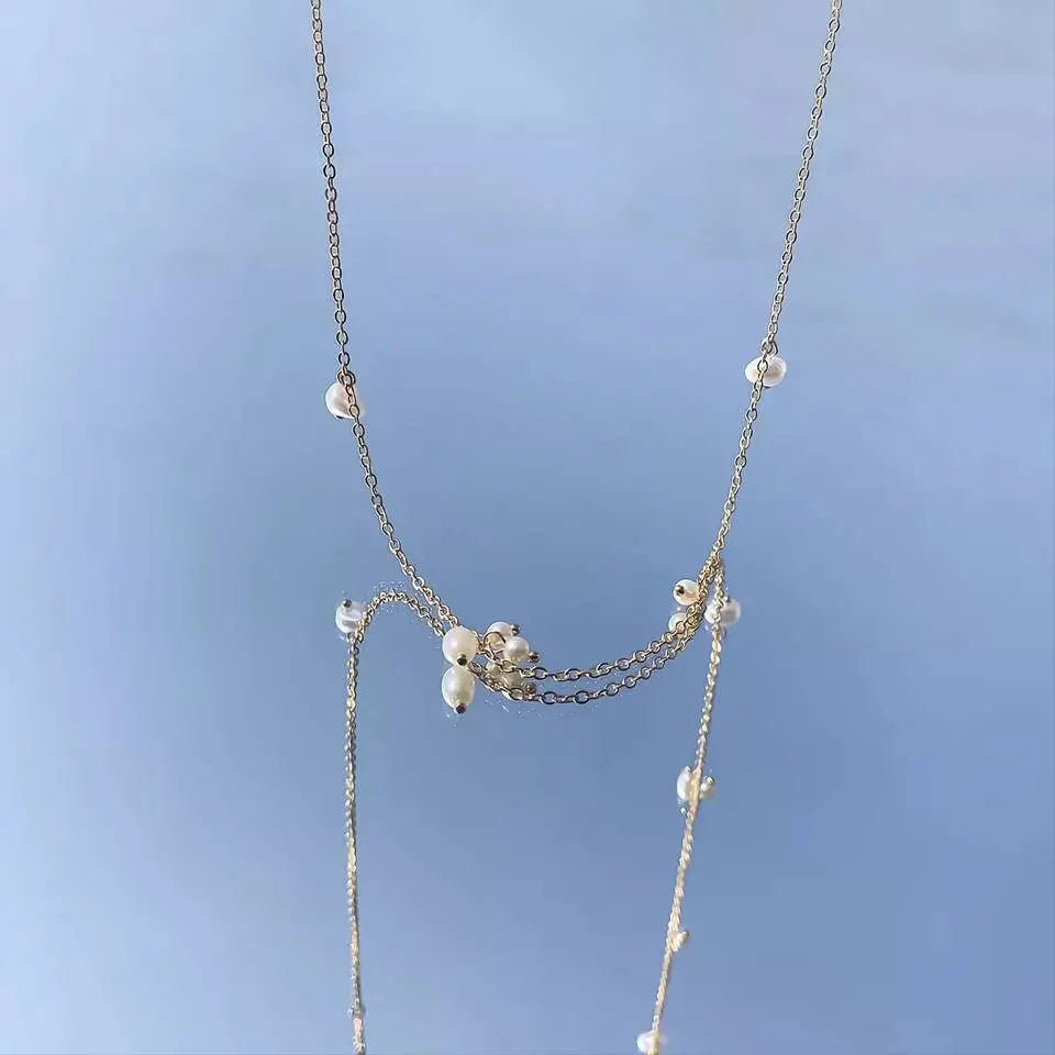 Gold Vintage Style Layered Imitation Pearls Sexy Aesthetic Belly Chain Waist Body Chain JettsJewelers