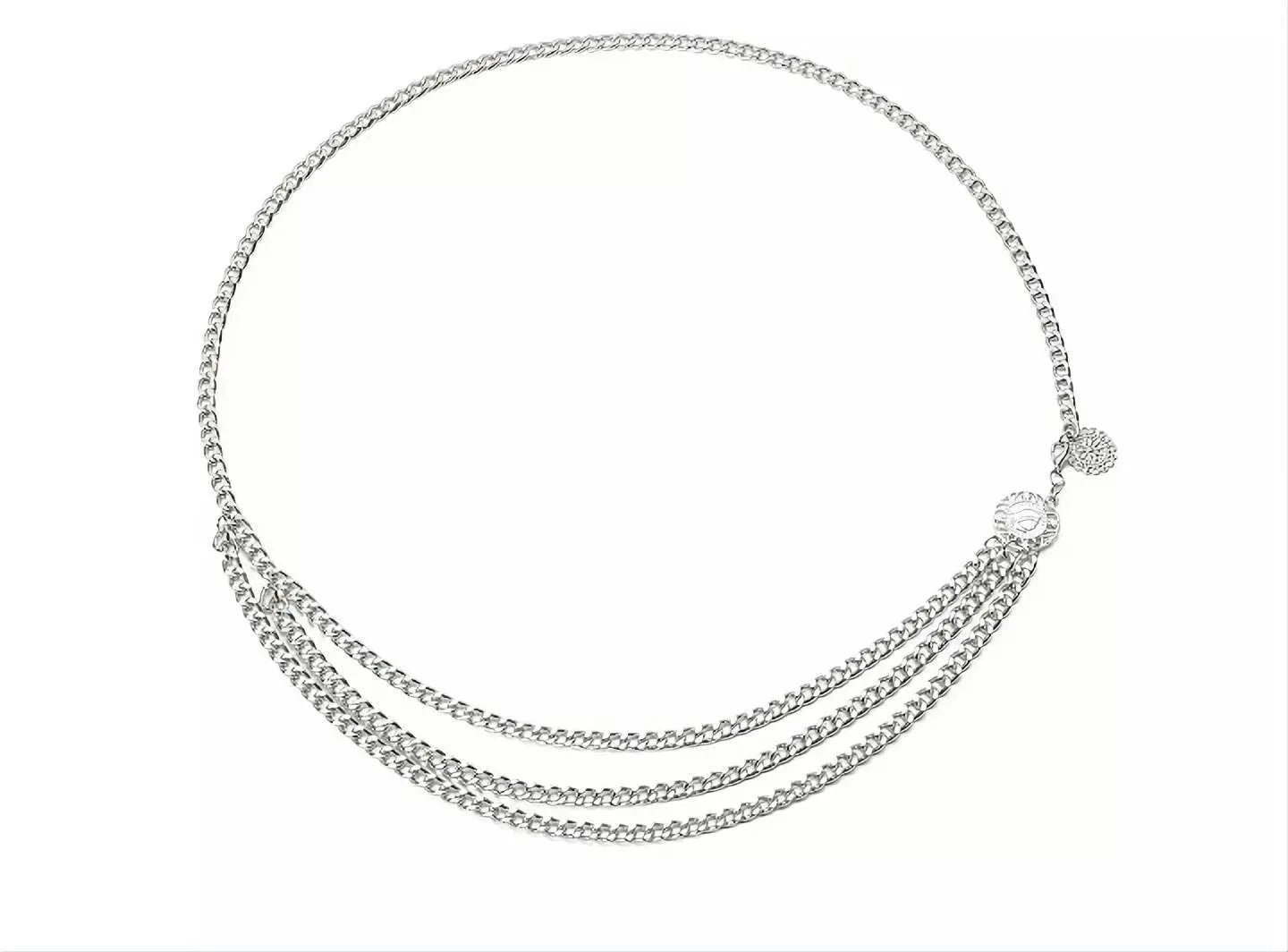 Gold and Silver Sexy Vintage Multi-layered Aesthetic Belly Chain Link Waist  Body Chain JettsJewelers