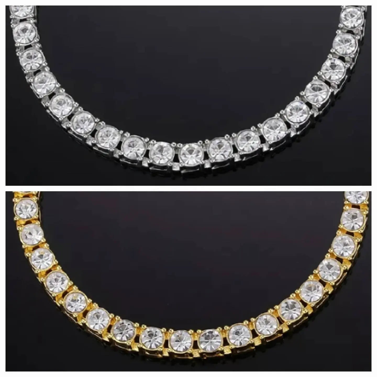 Gold,Silver, Bracelets for Men and Women 18K Yellow Gold Plated 3mm, 4mm, 5mm Round AAA Cubic Zirconia Classic Tennis Bracelet Size 7-8 Inch JettsJewelers