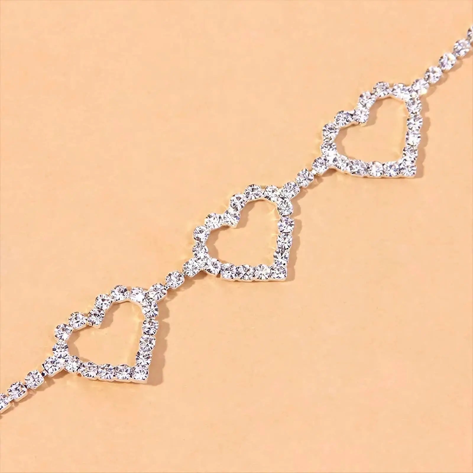 Hearts Waist Chain Rhinestone Belly Chains Belt Summer Beach Costume Crystal Body Jewelry for Women and Girls Silver Gold JettsJewelers