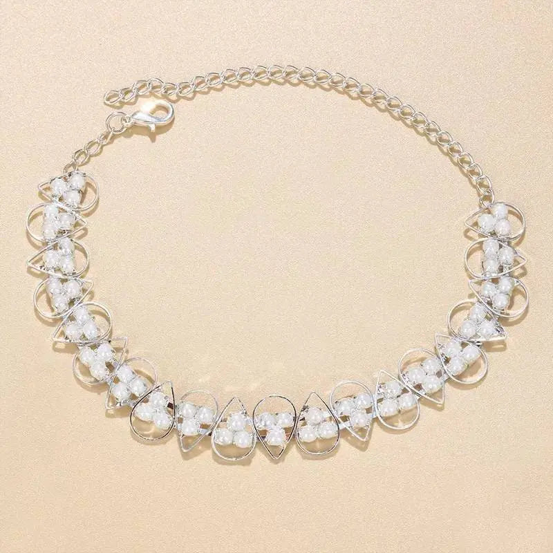 Imitation Pearl Anklet Foot Jewelry for Women Beach Barefoot Chain Bracelet On the Leg Accessories Gift - JettsJewelers