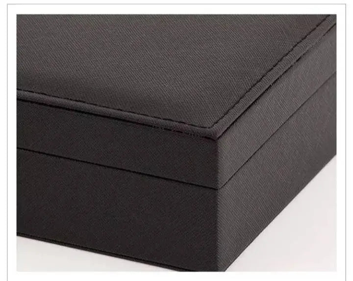 Jewelery Box Organizer Small Travel Leather Jewellery Storage Case for Rings Earrings Necklace Bracelets Leather Jewelry Gift - JettsJewelers