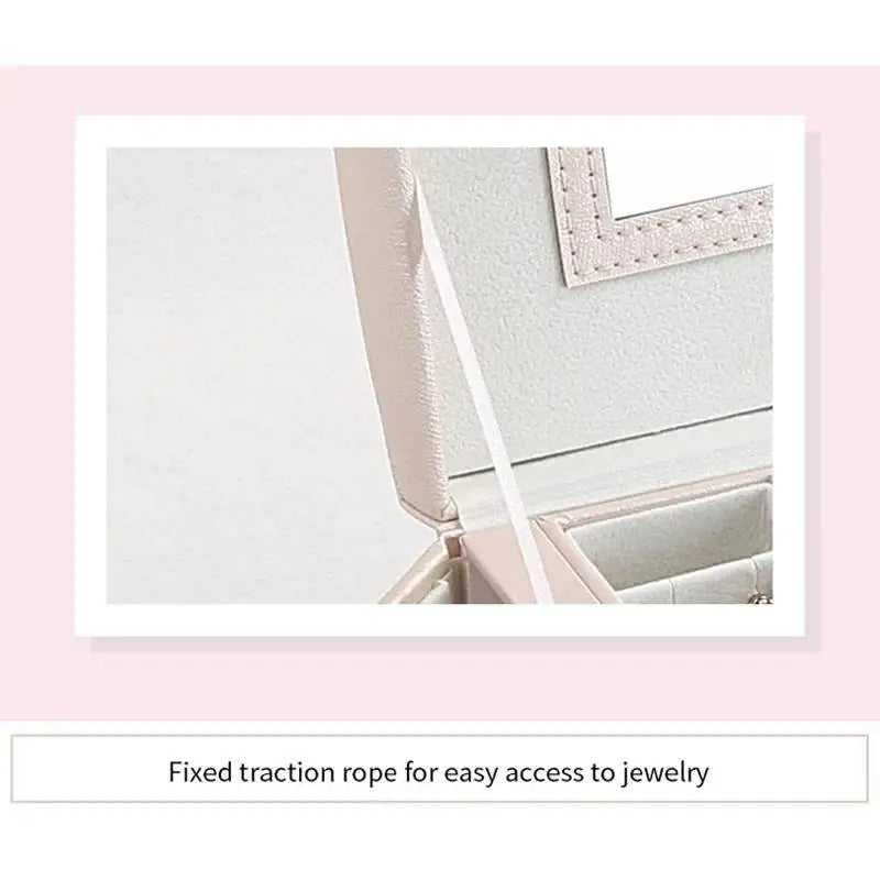 Jewelry Box, Compact Jewelry Organizer with 2 Drawers, Mirror, Lockable with Keys, - JettsJewelers