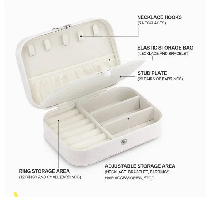 Jewelry Box, Necklace Storage Case, Jewellery Box, Personalized Jewelry Box, Bridesmaid Gifts, Bride Gift, Jewelry Organizer, Gift for Her - JettsJewelers