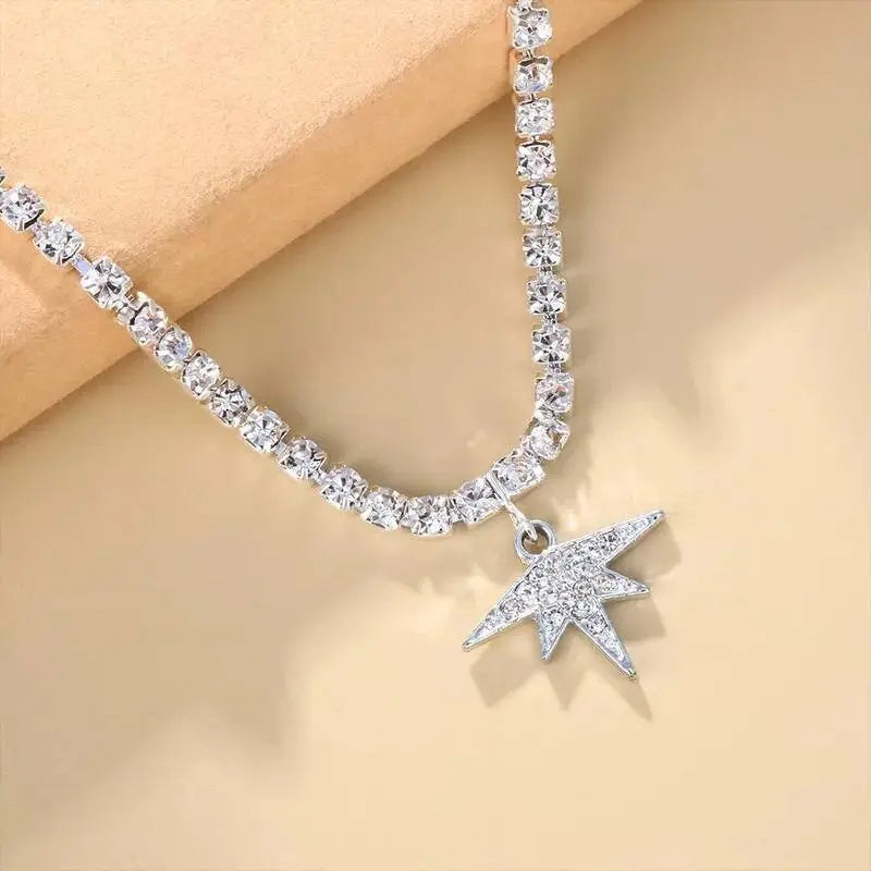 Maple Leaf Rhinestones Anklet Foot Jewelry for Women Beach Barefoot Chain Bracelet On the Leg Accessories Gift JettsJewelers
