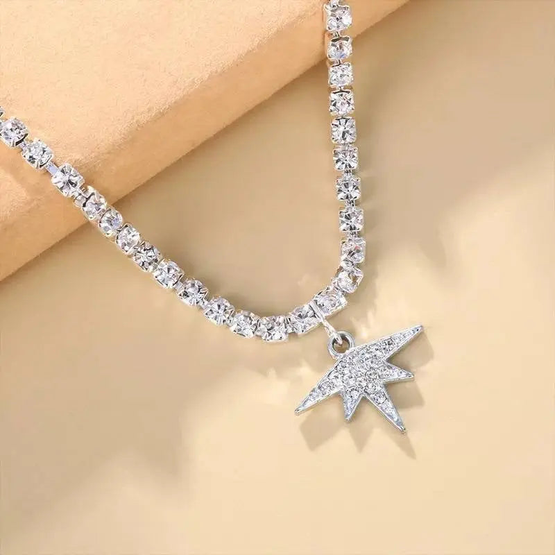 Maple Leaf Rhinestones Anklet Foot Jewelry for Women Beach Barefoot Chain Bracelet On the Leg Accessories Gift JettsJewelers