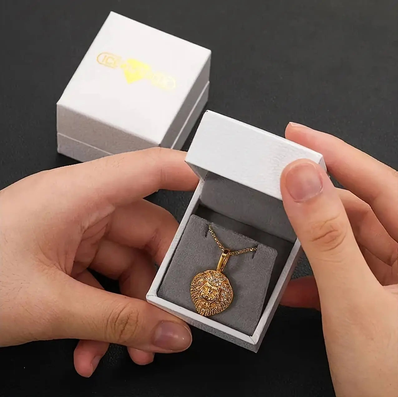 Moissanite 925 Sterling Silver Iced Lion King Pendant Necklace Passes Diamond Test JettsJewelers