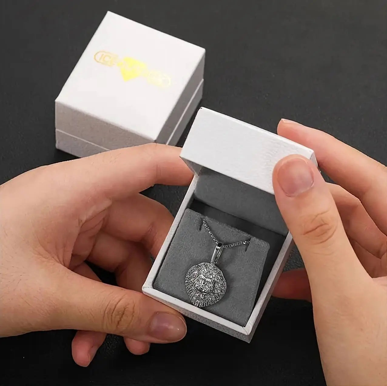 Moissanite 925 Sterling Silver Iced Lion King Pendant Necklace Passes Diamond Test JettsJewelers