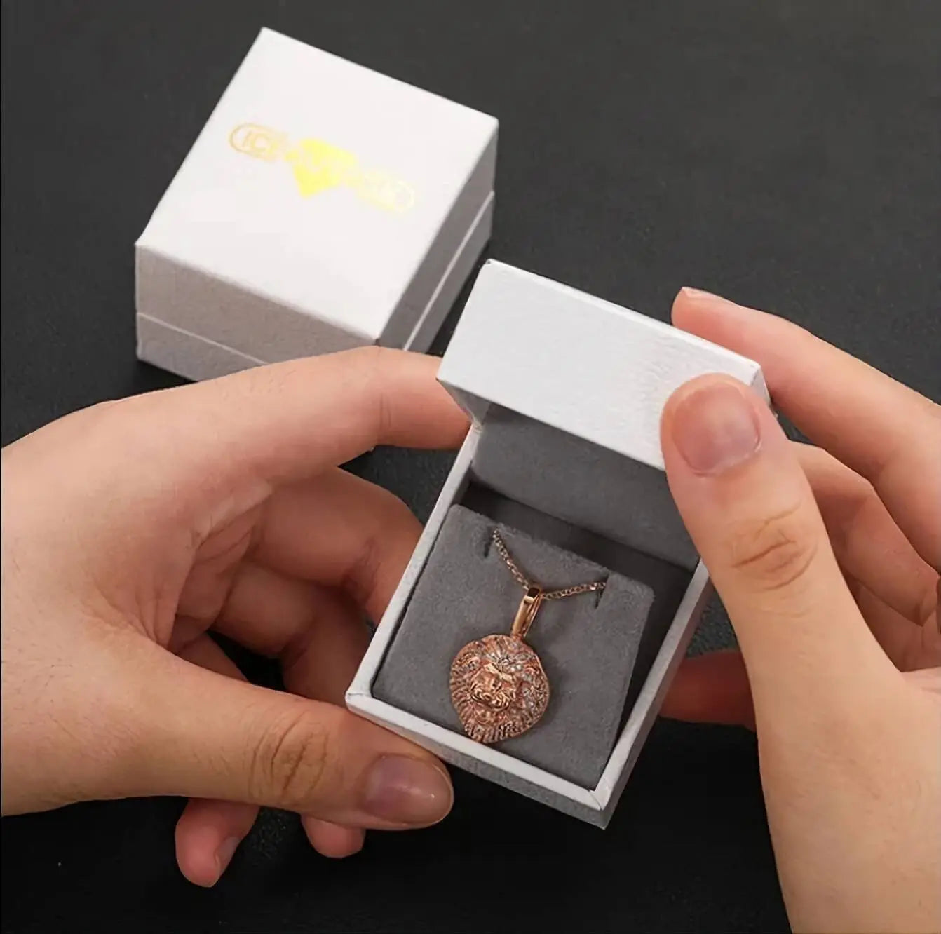 Moissanite 925 Sterling Silver Iced Lion King Pendant Necklace Passes Diamond Test JettsJewelers